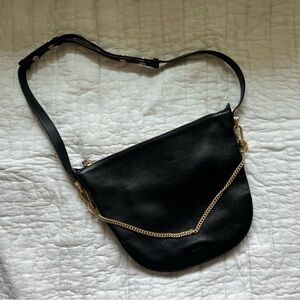 AllSaints Blake Shoulder Bag - black leather